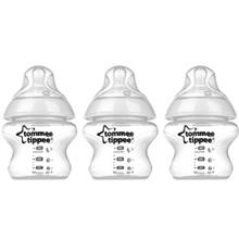 شیشه شیر تامی‌تیپی مدل TT422430 ظرفیت 150 میلی لیتر بسته 3 عددی Tommee Tippee TT422430 Baby Bottle 150ml Pack of 3